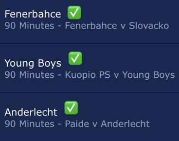 Best footy tips, anderlecht tips, young boys tips, fenerbahce tips
